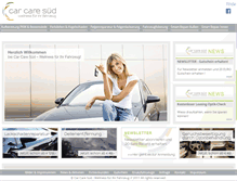 Tablet Screenshot of carcare-sued.de